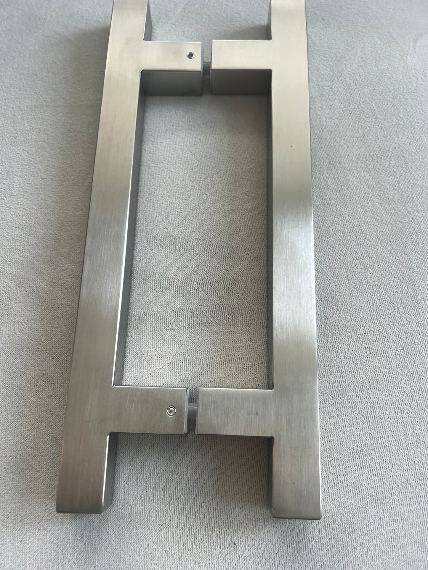 8″ Center-to-Center Square Ladder Handle – Brushed Nickel