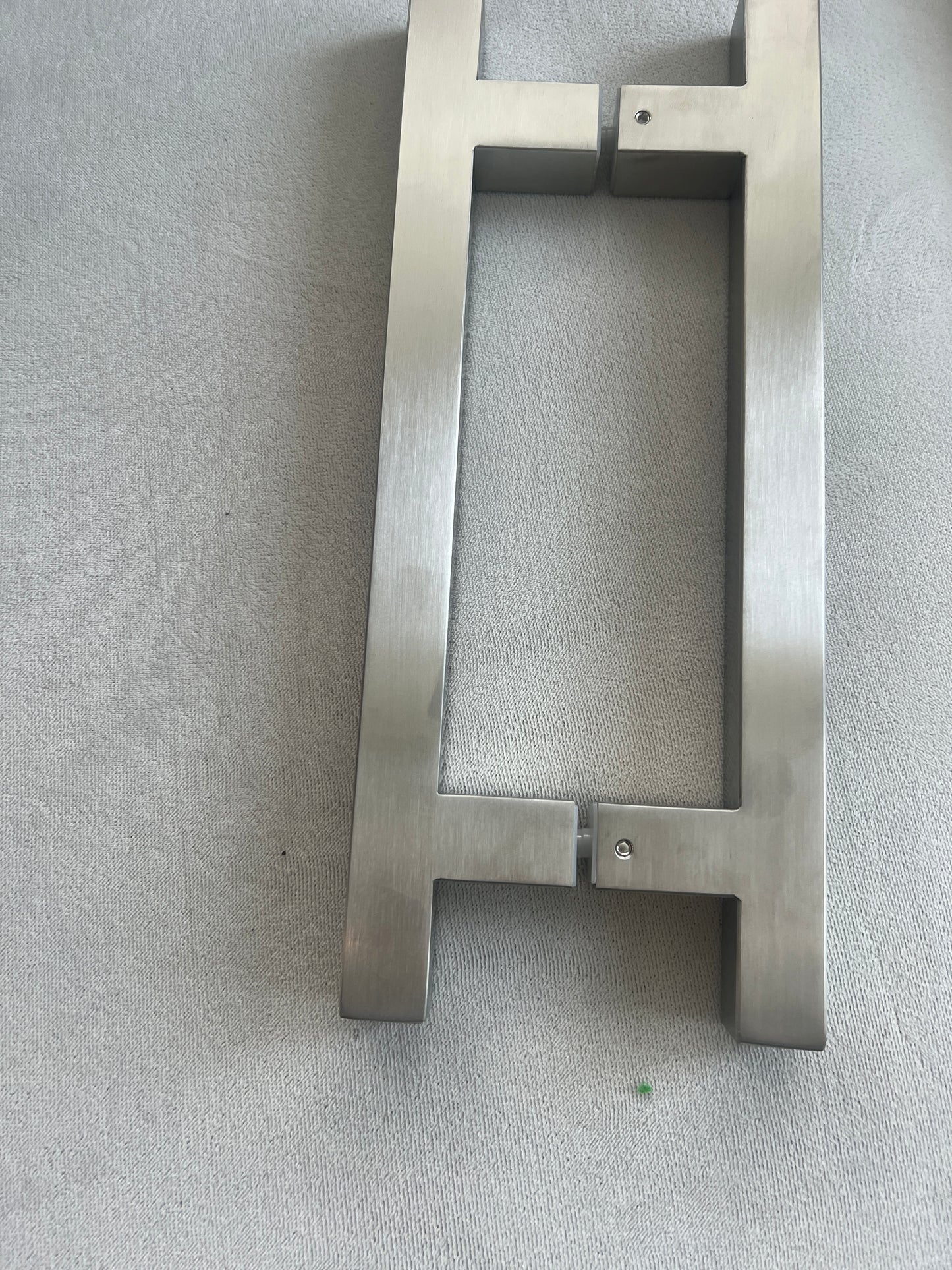 8″ Center-to-Center Square Ladder Handle – Brushed Nickel