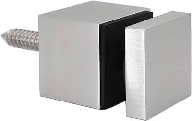 Square Glass Standoff Heavy Duty 1-3/4″ x 2″ – Brushed Stainless